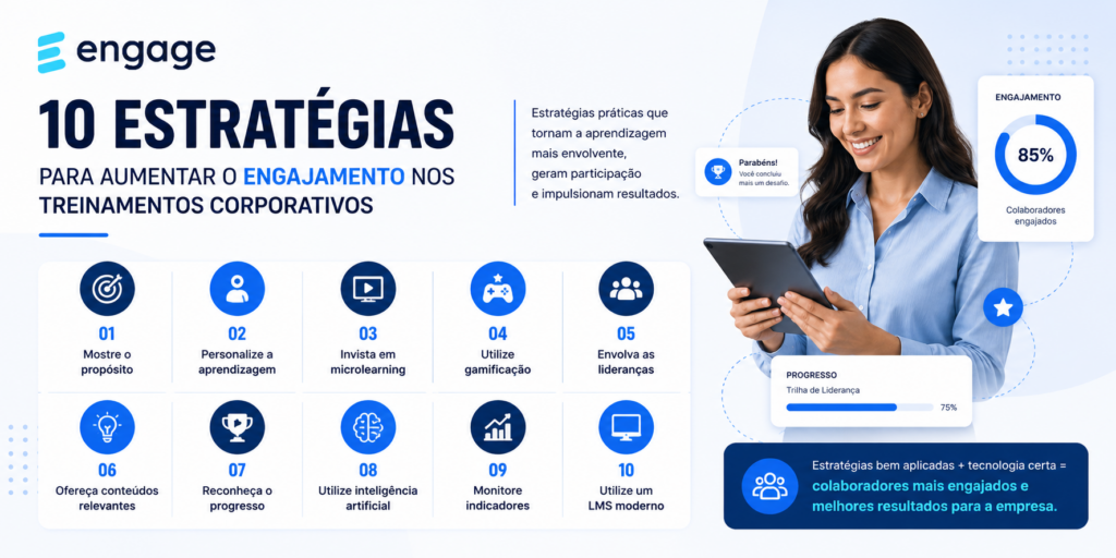 Como aumentar o engajamento dos colaboradores nos treinamentos corporativos